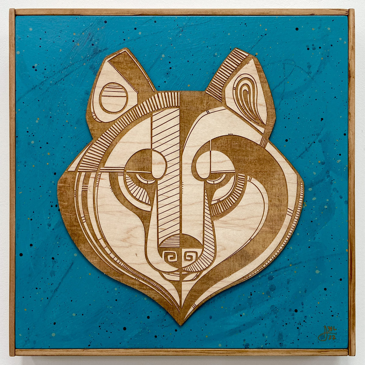 Laser Wolf Teal Erik Abel Archimedes Gallery