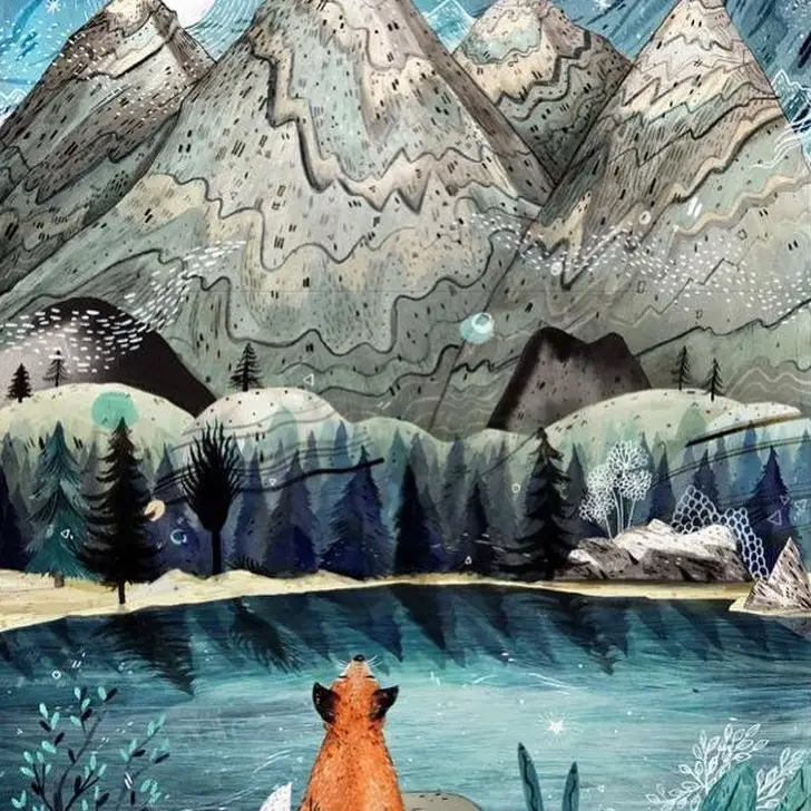 Night Lake - Sandra Dieckmann