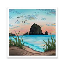 Cannon Beach 18x18 Canvas Print