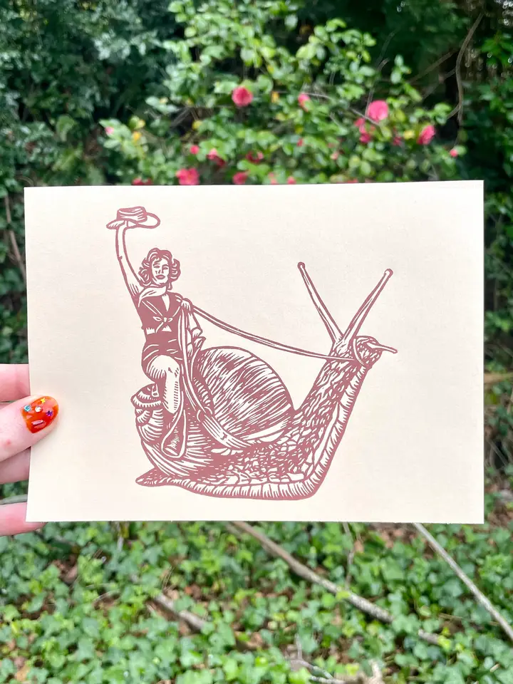 Cowgirl Snail - Augury Press